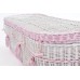 Your Colour - Wicker / Willow Imperial (Oval) Coffins – Purity White with Rose Pink 
